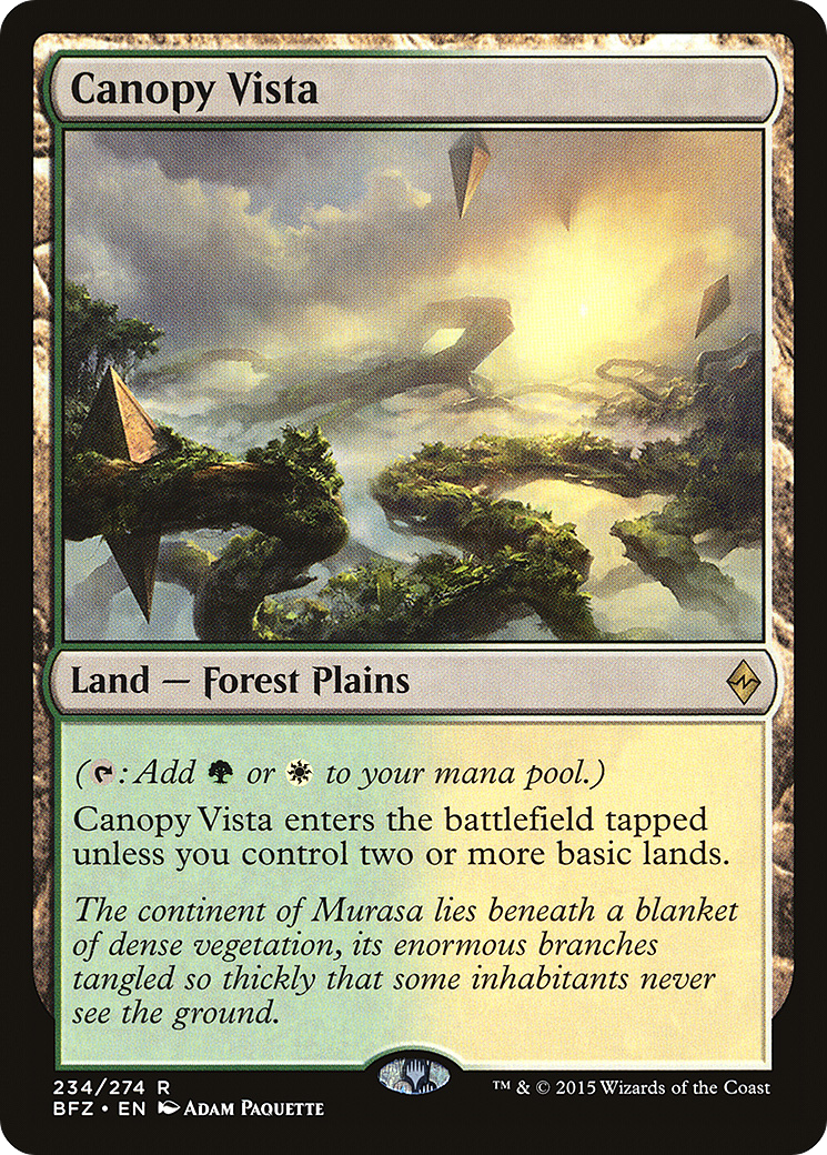 Image of Canopy Vista (BFZ-234) - Battle for Zendikar Foil