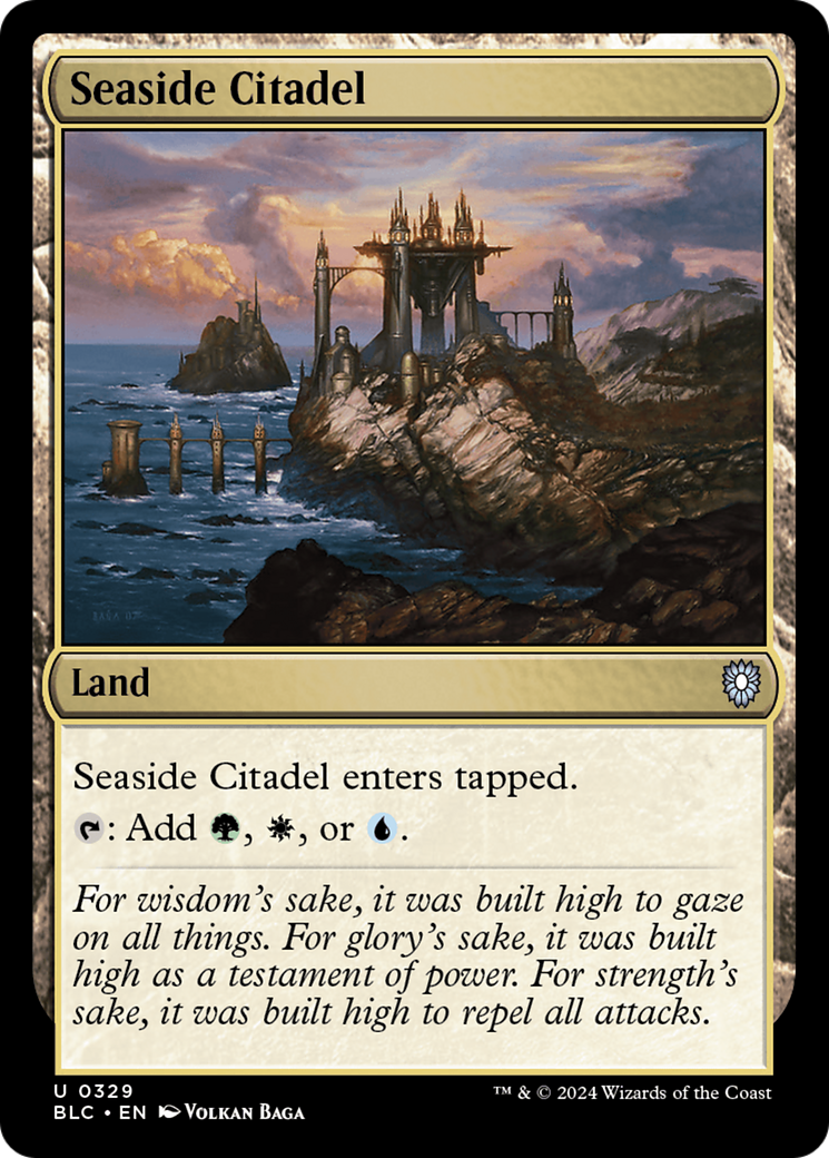 Image of Seaside Citadel (BLC-329) - Bloomburrow Commander