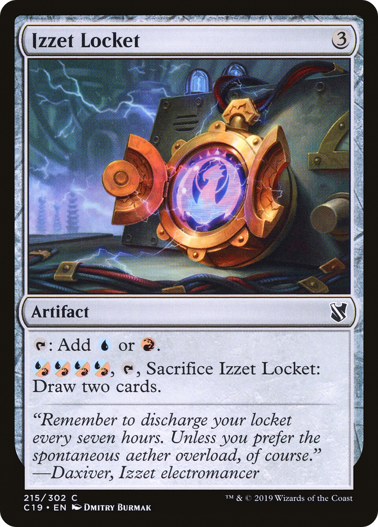 Image of Izzet Locket (C19-215) - Commander 2019