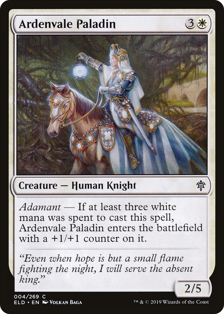 Image of Ardenvale Paladin (ELD-004) - Throne of Eldraine Foil