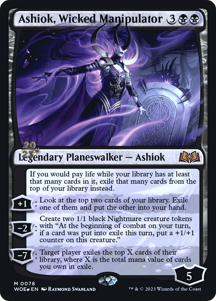 Image of Ashiok, Wicked Manipulator (PRE-078) - Wilds of Eldraine Promos Foil