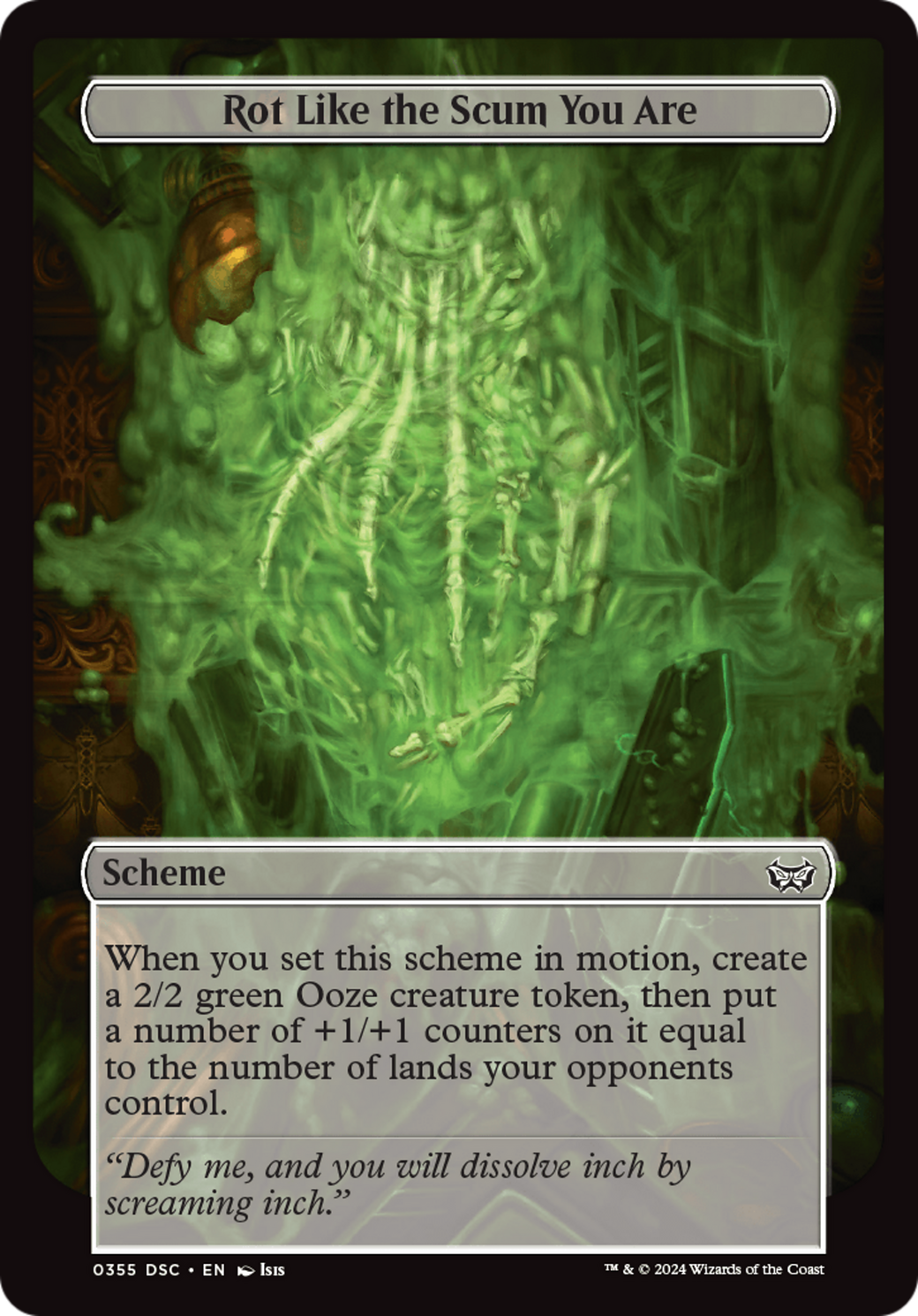 Image of Rot Like the Scum You Are (Full Art) (A:DSC-355) - Duskmourn: House of Horror Commander
