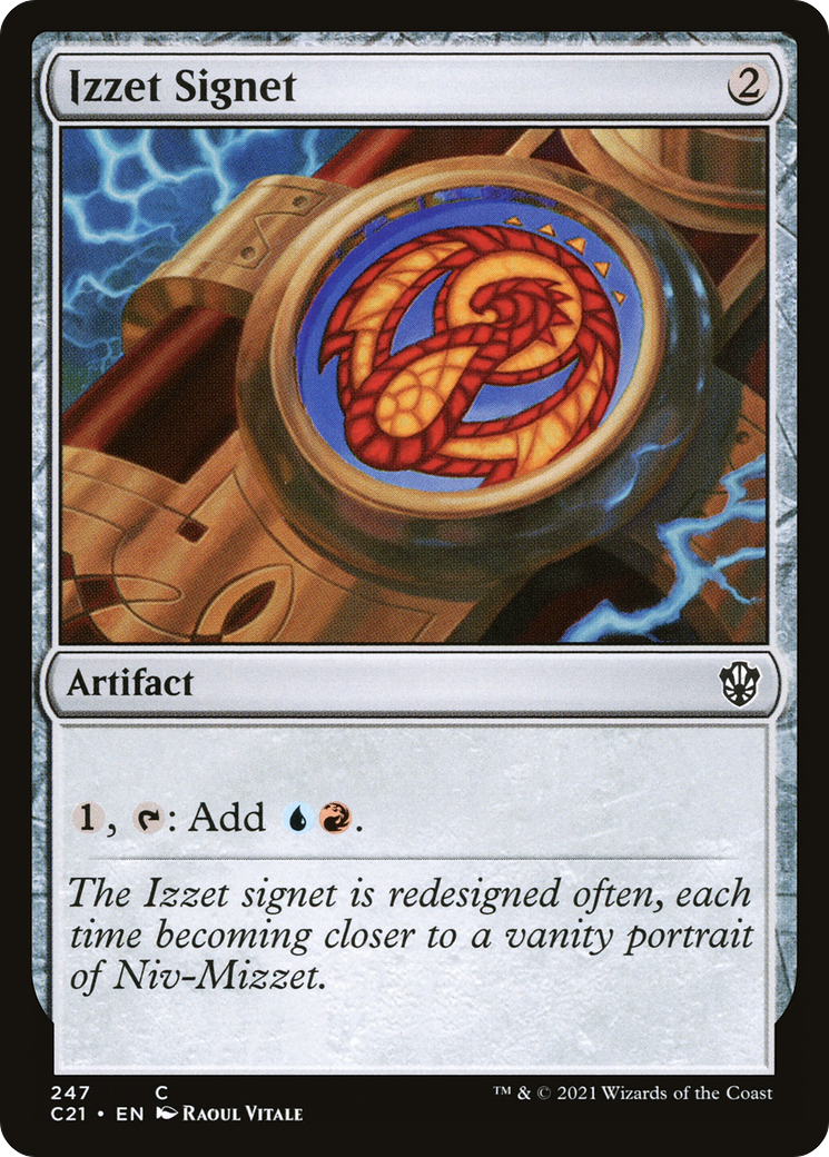 Image of Izzet Signet (C21-247) - Commander 2021