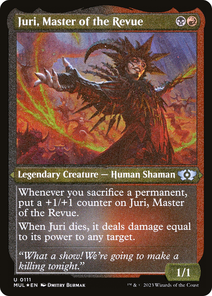 Image of Juri, Master of the Revue (Foil Etched) (MUL-111) - Multiverse Legends Foil