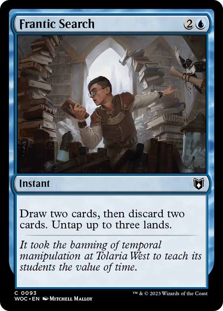 Image of Frantic Search (WOC-093) - Wilds of Eldraine Commander
