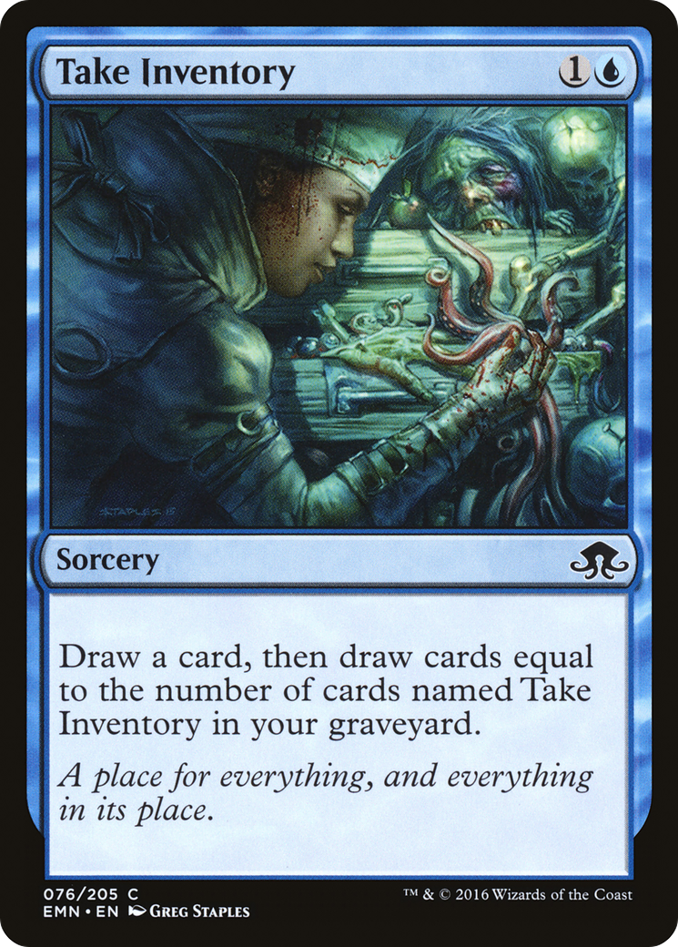 Image of Take Inventory (EMN-076) - Eldritch Moon Foil