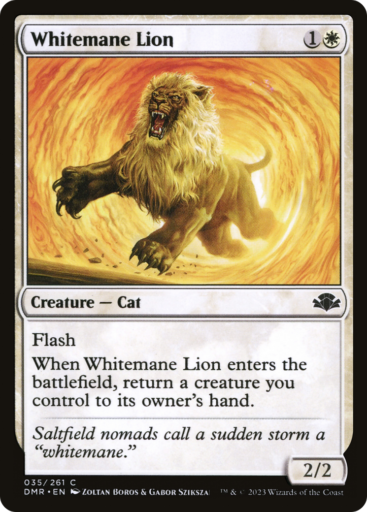 Image of Whitemane Lion (DMR-035) - Dominaria Remastered