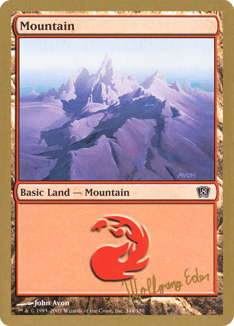 Image of Mountain (344) - 2003 Wolfgang Eder (8ED) (WCD-WE344) - World Championship Decks 2003