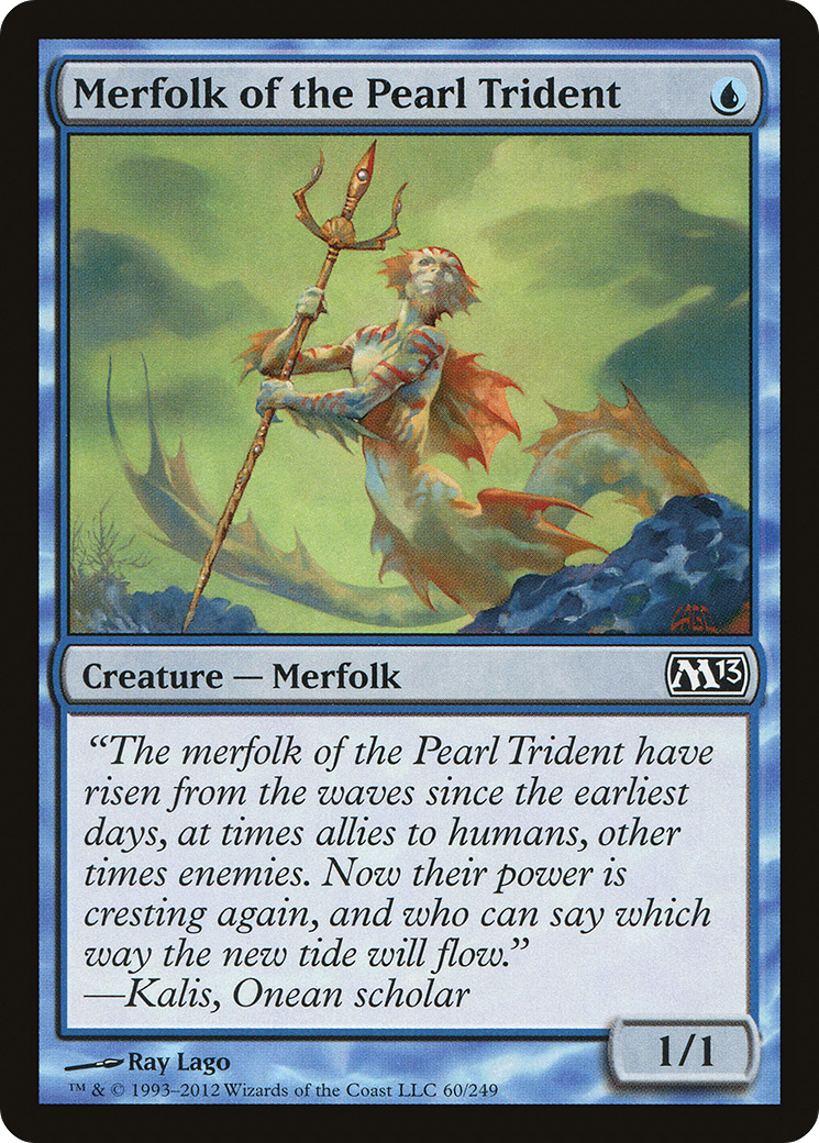 Image of Merfolk of the Pearl Trident (M13-060) - Magic 2013 Foil