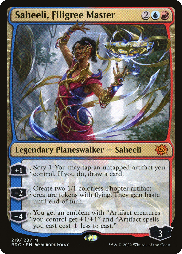 Image of Saheeli, Filigree Master (BRO-219) - The Brothers' War