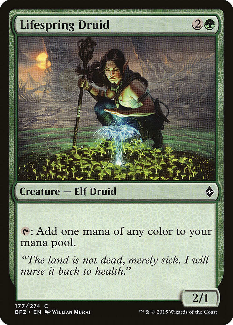 Image of Lifespring Druid (BFZ-177) - Battle for Zendikar Foil
