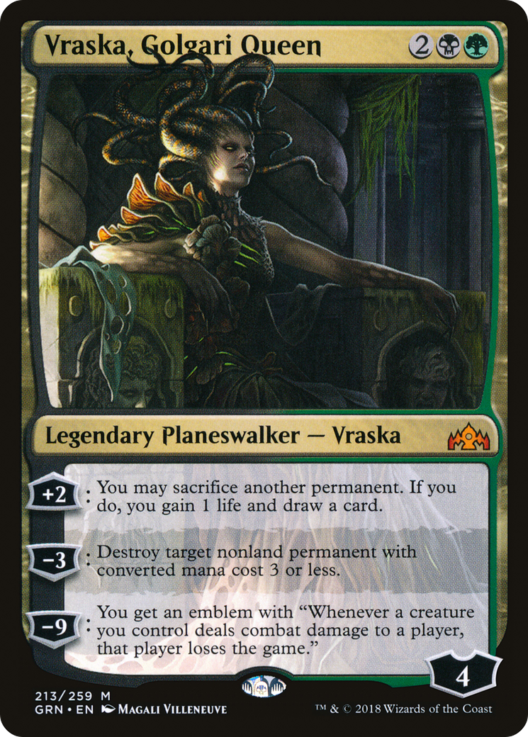 Image of Vraska, Golgari Queen (GRN-213) - Guilds of Ravnica