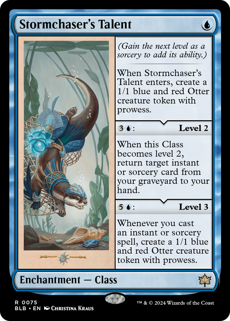 Image of Stormchaser's Talent (BLB-075) - Bloomburrow Foil