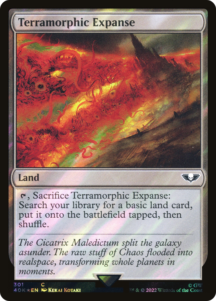 Image of Terramorphic Expanse (Surge Foil) (40K-301) - Warhammer 40,000 Commander Foil