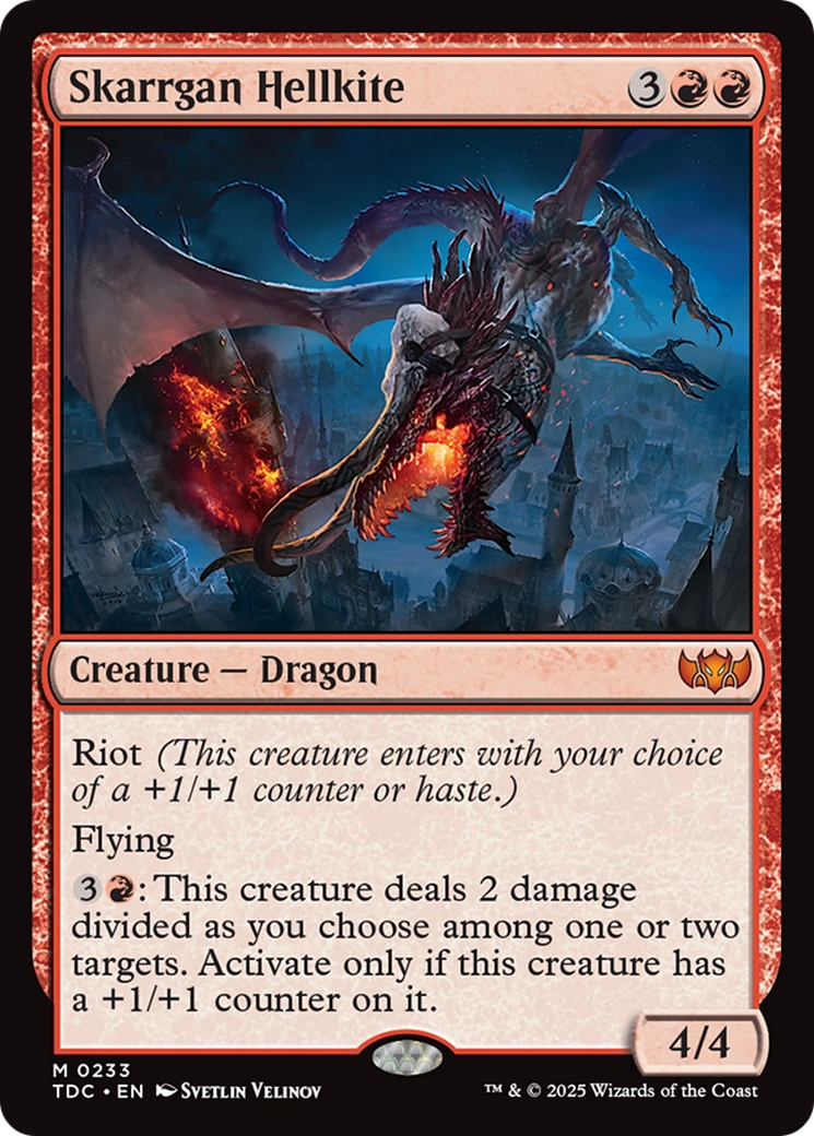 Image of Skarrgan Hellkite (TDC-233) - Commander: Tarkir: Dragonstorm