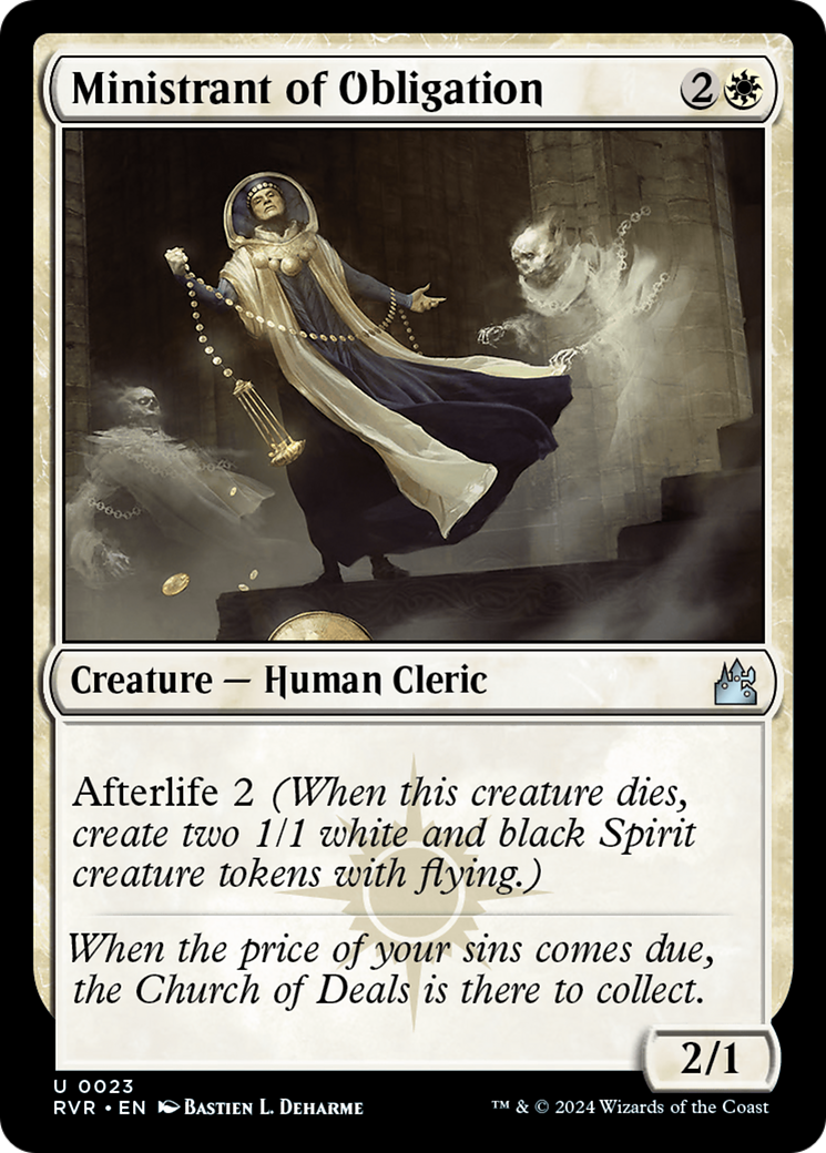 Image of Ministrant of Obligation (RVR-023) - Ravnica Remastered Foil