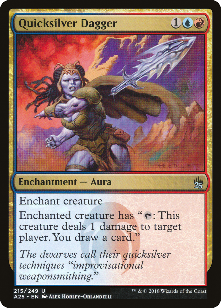 Image of Quicksilver Dagger (A25-215) - Masters 25 Foil
