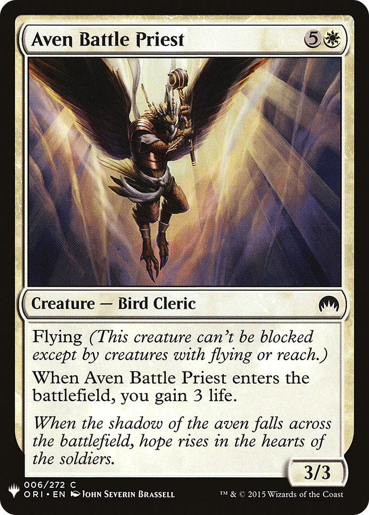 Image of Aven Battle Priest (LIST-ORI-6) - The List