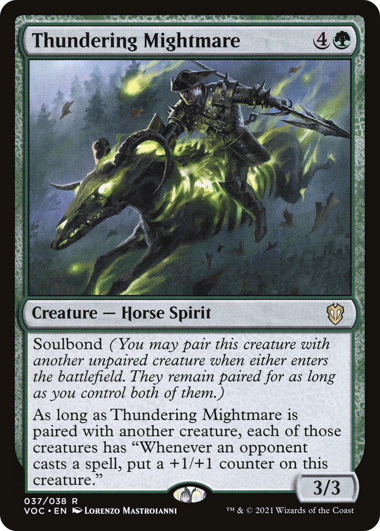 Image of Thundering Mightmare (VOC-037) - Crimson Vow Commander