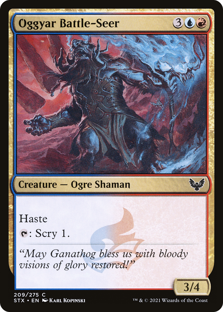 Image of Oggyar Battle-Seer (STX-209) - Strixhaven: School of Mages