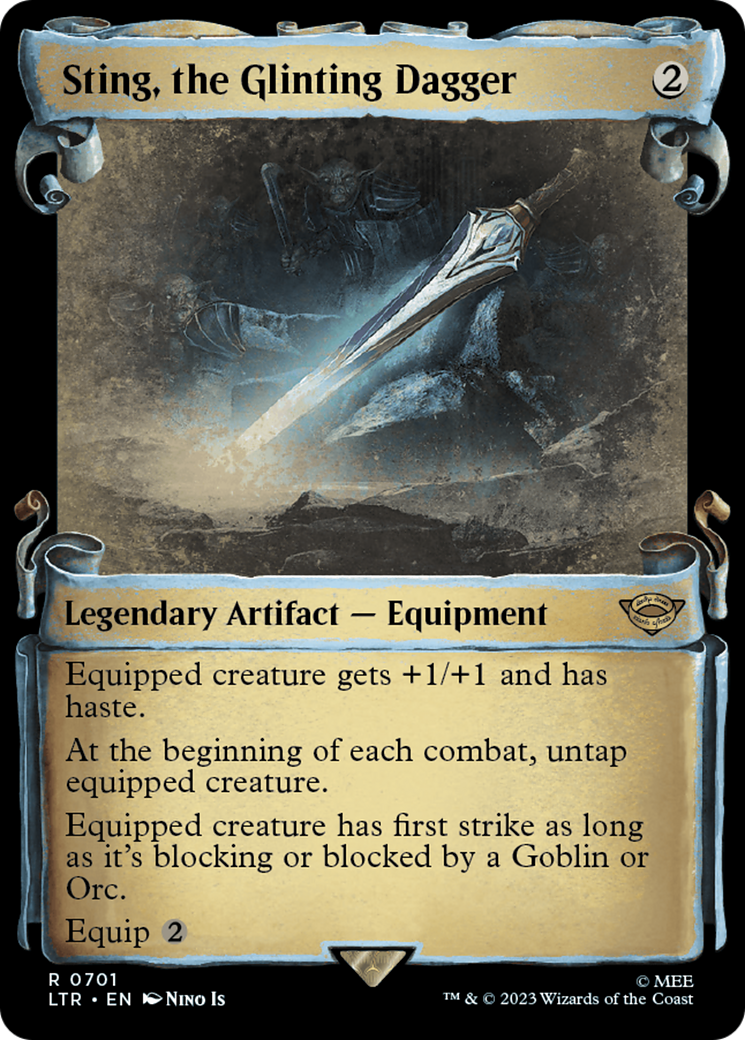 Image of Sting, the Glinting Dagger (Showcase Scrolls) (LTR-701) - The Lord of the Rings: Tales of Middle-earth: (Showcase)