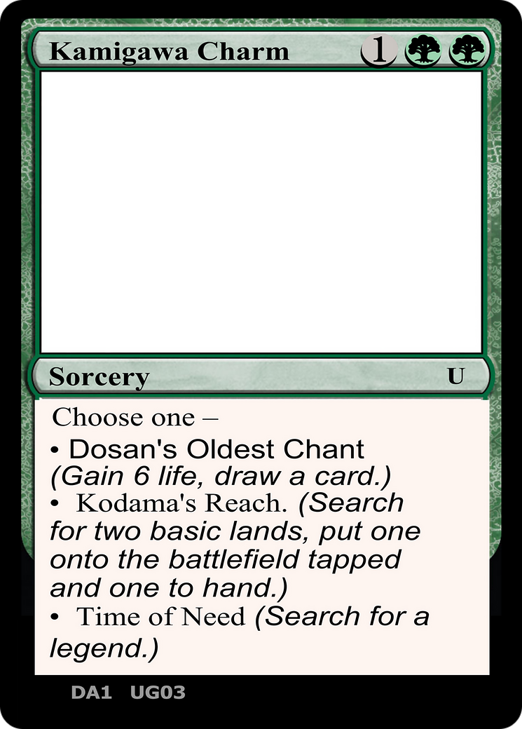 Image of Kamigawa Charm (UNK-UG03B) - Unknown Event