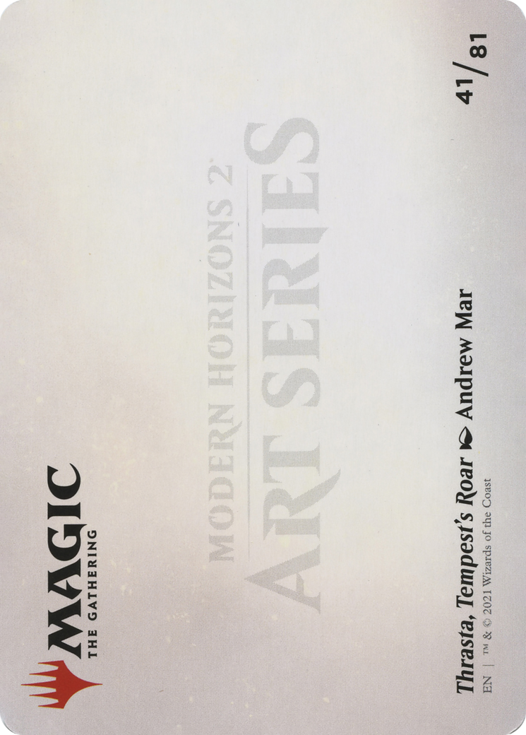 Image of Thrasta, Tempest's Roar // Thrasta, Tempest's Roar (AMH2-041) - Modern Horizons 2 Art Series (Borderless)