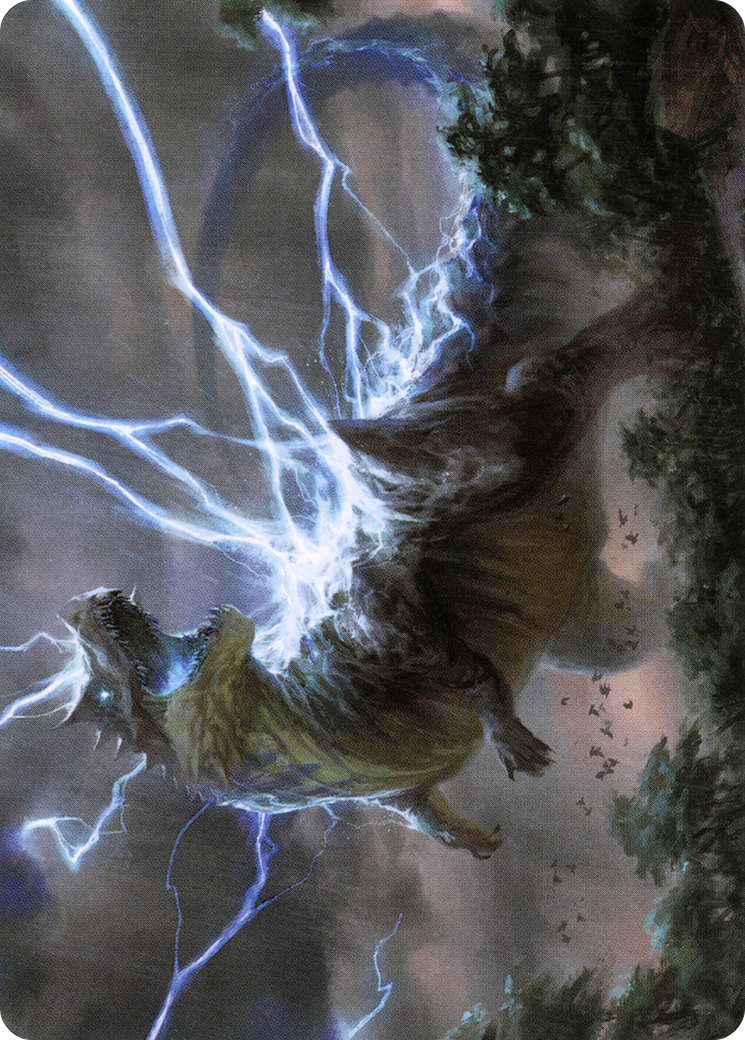 Image of Thrasta, Tempest's Roar // Thrasta, Tempest's Roar (AMH2-041) - Modern Horizons 2 Art Series (Borderless) Foil