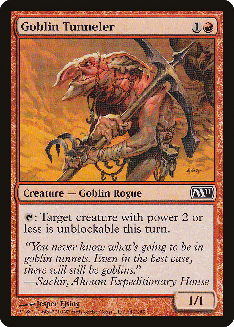 Image of Goblin Tunneler (M11-143) - Magic 2011 Foil