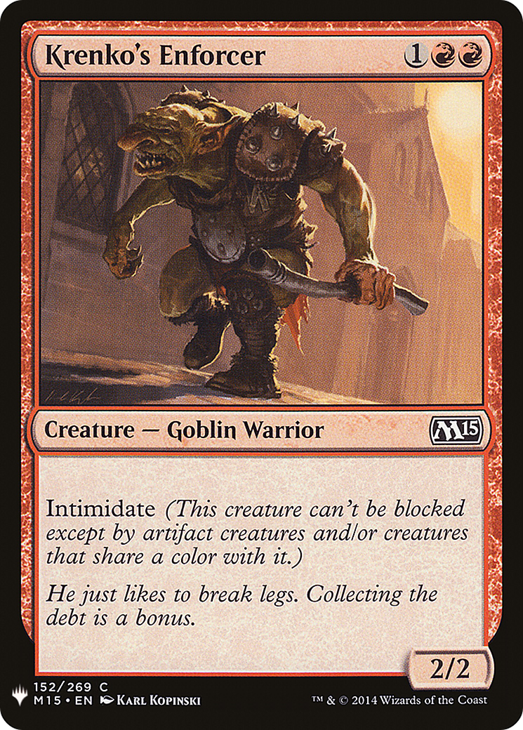 Image of Krenko's Enforcer (LIST-M15-152) - The List