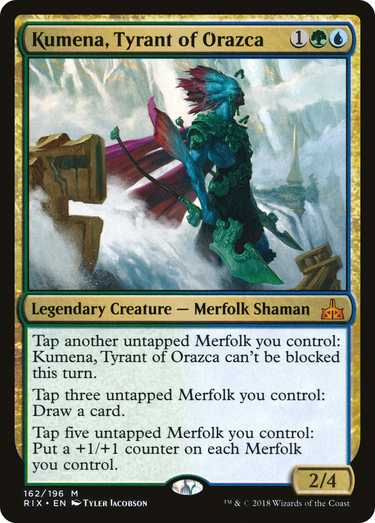 Image of Kumena, Tyrant of Orazca (RIX-162) - Rivals of Ixalan