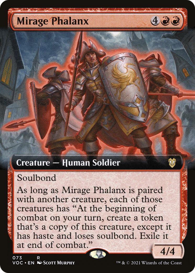 Image of Mirage Phalanx (Extended Art) (VOC-073) - Crimson Vow Commander: (Extended Art)