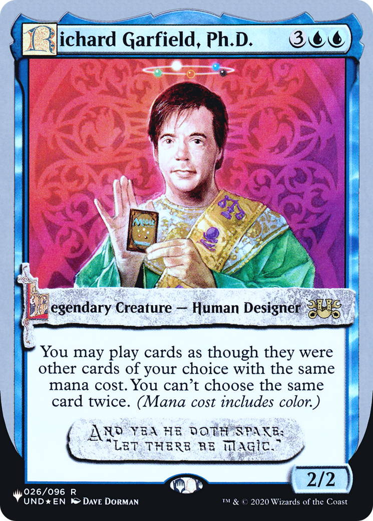 Image of Richard Garfield, Ph.D. (LIST-026/096) - The List (Unfinity Foil Edition) Foil