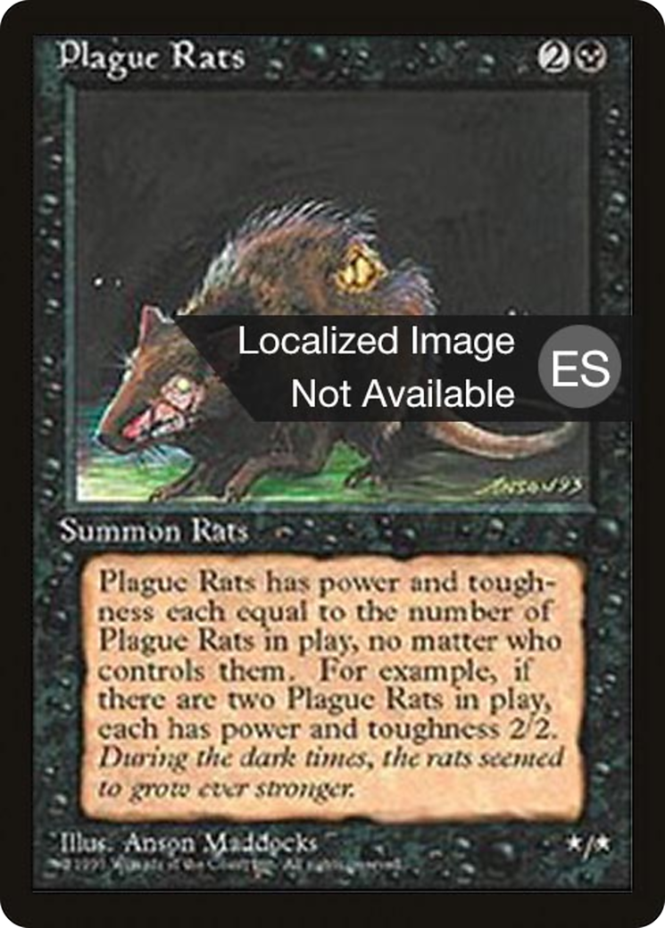 Image of Plague Rats (4BB-) - Fourth Edition Foreign Black Border