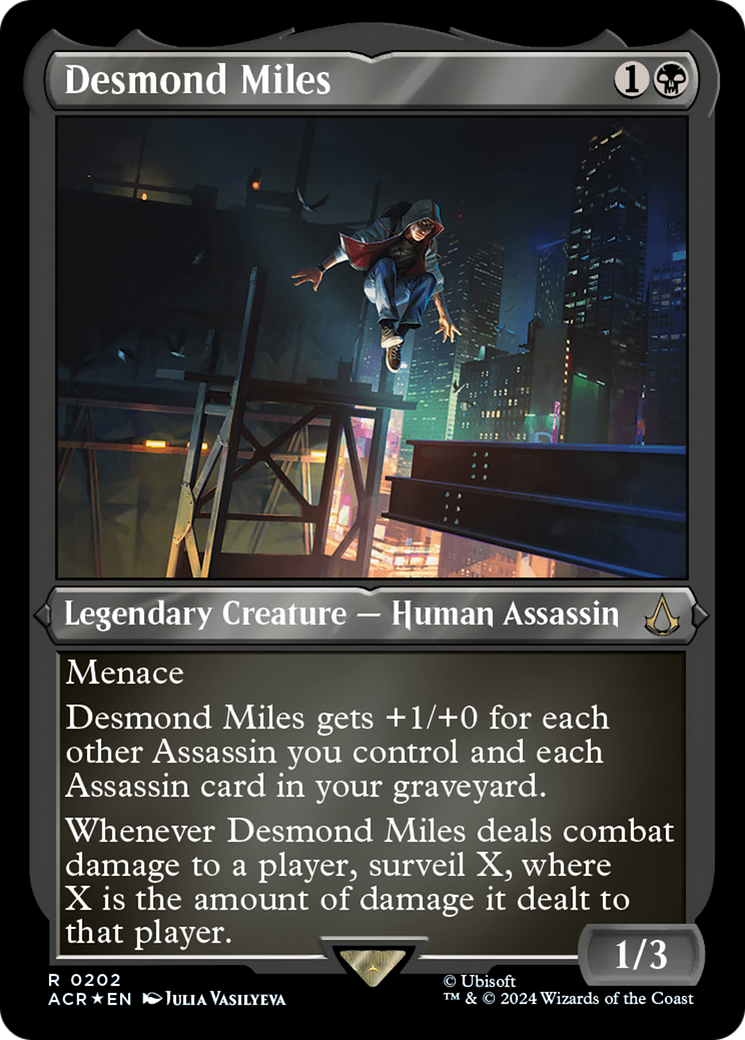 Image of Desmond Miles (ACR-202) - Assassin's Creed Etched Foil