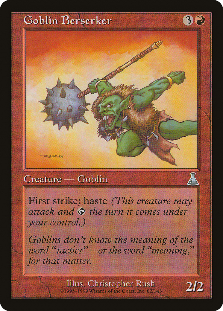 Image of Goblin Berserker (UDS-082) - Urza's Destiny Foil