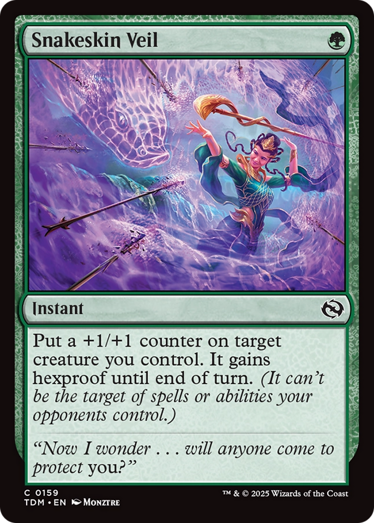 Image of Snakeskin Veil (TDM-159) - Tarkir: Dragonstorm