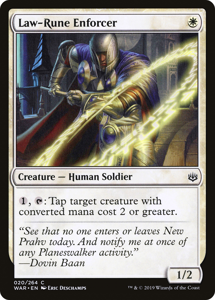 Image of Law-Rune Enforcer (WAR-020) - War of the Spark Foil