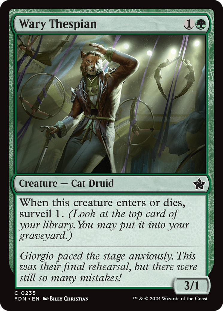 Image of Wary Thespian (FDN-235) - Foundations Foil