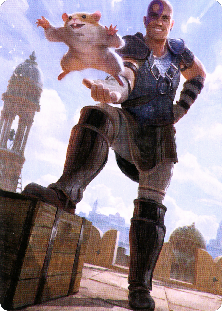 Image of Minsc & Boo, Timeless Heroes // Minsc & Boo, Timeless Heroes (ACLB-072) - Battle for Baldur's Gate Art Series (Borderless)