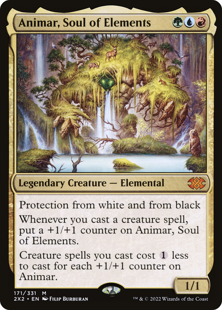 Image of Animar, Soul of Elements (2X2-171) - Double Masters 2022 Foil