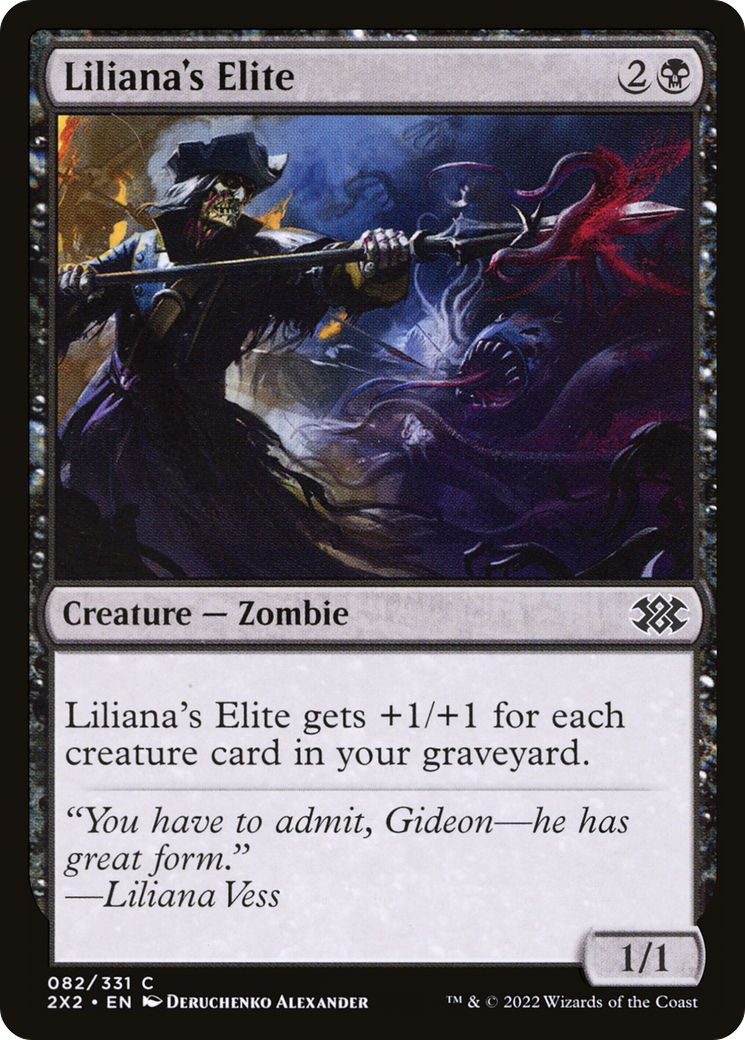 Image of Liliana's Elite (2X2-082) - Double Masters 2022 Foil