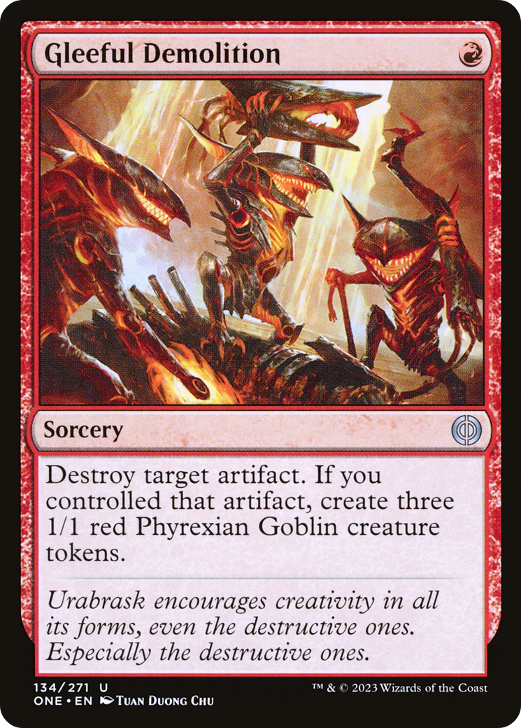 Image of Gleeful Demolition (ONE-134) - Phyrexia: All Will Be One