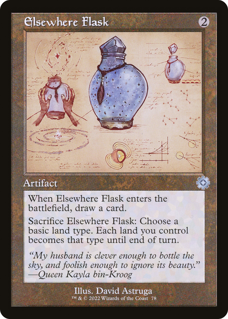 Image of Elsewhere Flask (Schematic) (BRR-078) - The Brothers' War Retro Artifacts