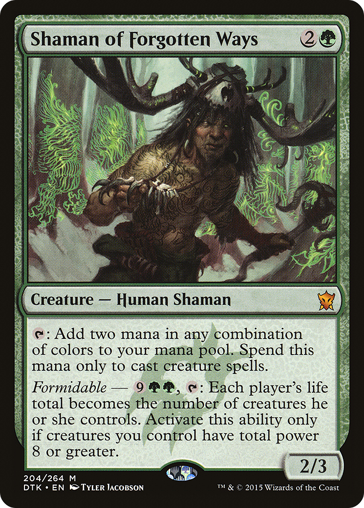 Image of Shaman of Forgotten Ways (DTK-204) - Dragons of Tarkir