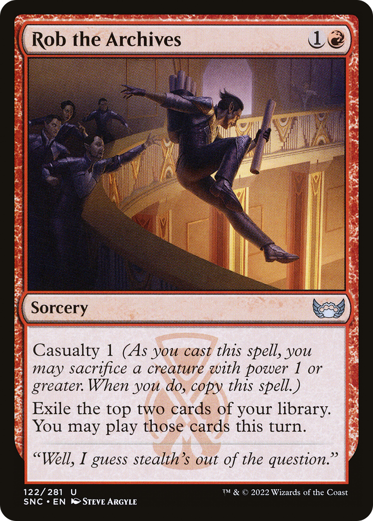 Image of Rob the Archives (SNC-122) - Streets of New Capenna Foil