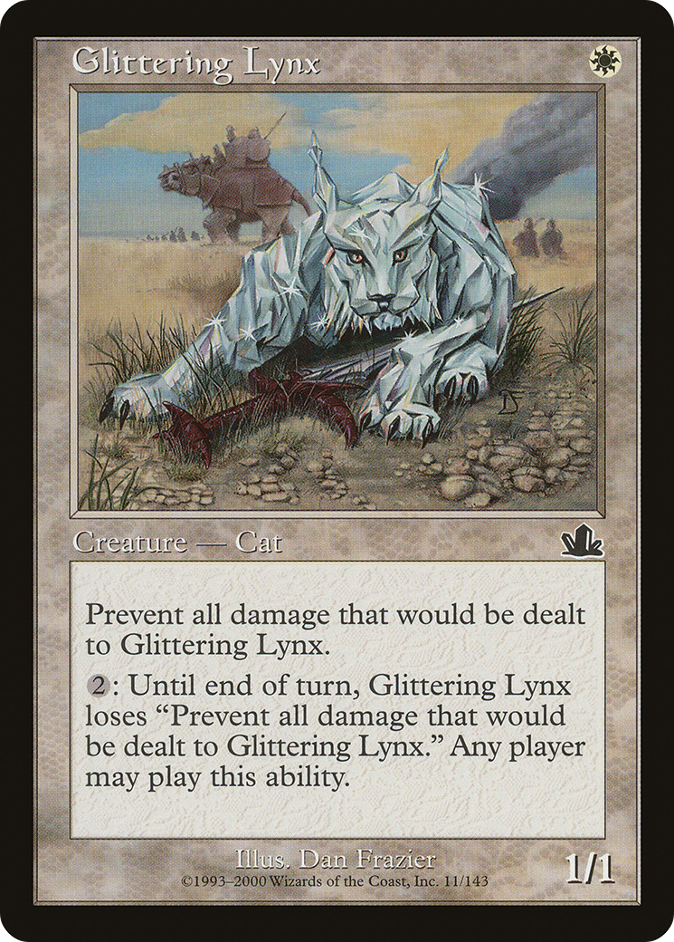 Image of Glittering Lynx (PCY-011) - Prophecy Foil