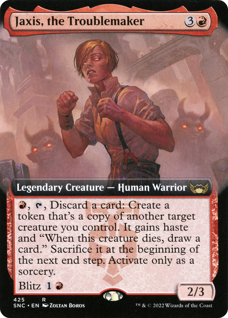 Image of Jaxis, the Troublemaker (Extended Art) (SNC-425) - Streets of New Capenna: (Extended Art)