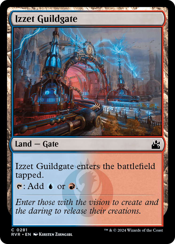 Image of Izzet Guildgate (RVR-281) - Ravnica Remastered Foil