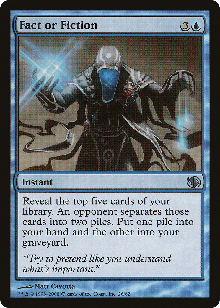 Image of Fact or Fiction (DD2-026) - Duel Decks: Jace vs. Chandra